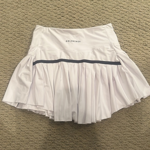 Gold Hinge Skirts Gold Hinge Offwhite Pleated Tennis Skirt Poshmark